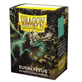 Dragon Shield - Matte Dual Eucalyptus Sleeves - Standard Sleeves (100 stk) - Plastiklommer